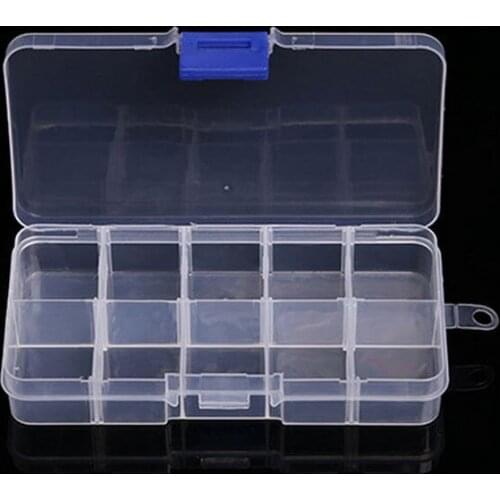 1*Storage Box 10/15/24/36 Plastic Compartment Jewelry Adjustable Organizer Storage Box Case 2021 High Quality In Stock