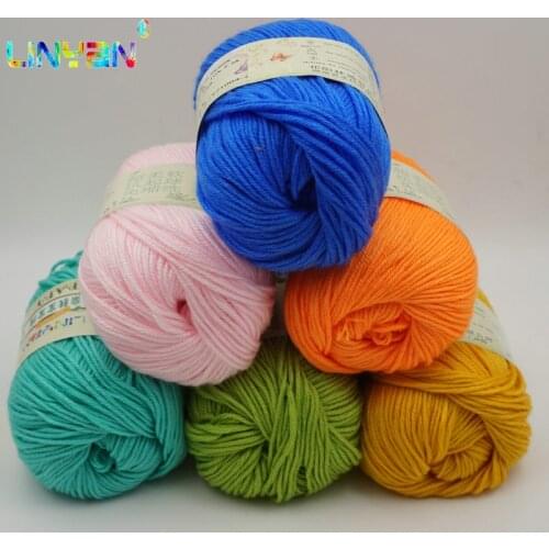 Wholesale 10 pieces*50g yarn for knitting to knit cashmere wool baby Crochet velvet thread knitting needles sweater Fiber t52