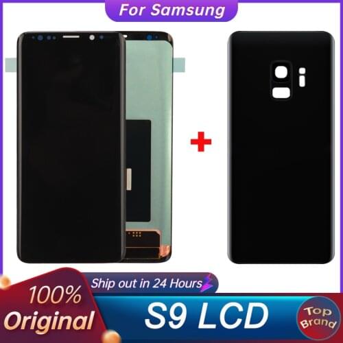 100% Original 5.8“ LCD For SAMSUNG Galaxy S9 G960 G960F G9600 LCD Touch Screen Digitizer Replacement Parts With Battery Cover
