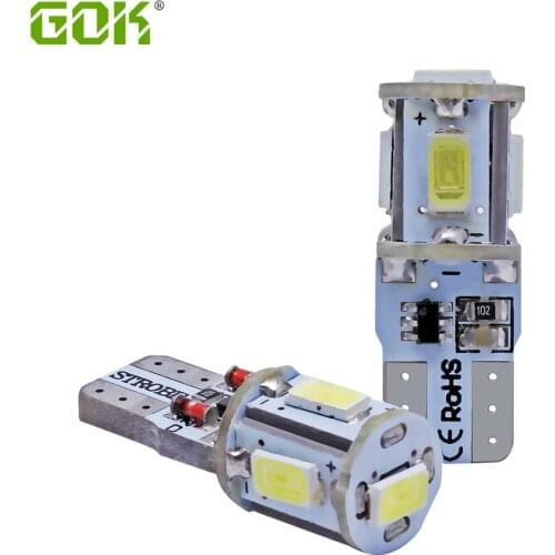 100pcs/lot T10 led Strobe flashing 194 W5W t10 5smd led 5630 5730 t10 5LED lasting shine auto strobe flash Car light