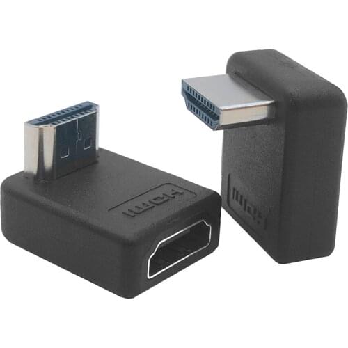 1PCHDMI-compatible Adapter 90 Degree Right Angle Male to Female Cable Converter for PS4 HDTV HDMI-compatible Connector