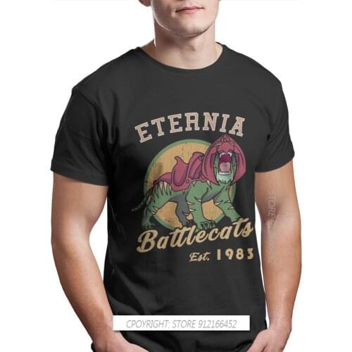 Battlecats Crew Neck TShirt He-Man And The Master Of The Universe Battle Cat Grayskull Anime Classic T Shirt Men Tops Plus Size