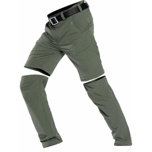 PAVEHAWK Fashion Thin Detachable Quick Dry Duty Work Casual Pant Men Army Military Style Trousers Tactical Cargo Pants Summer