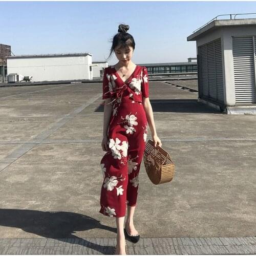 French Vintage First Love Yamamoto Platycodon Grandiflorum Super Fairy Sweet over-the-Knee Very Fairy France Dress