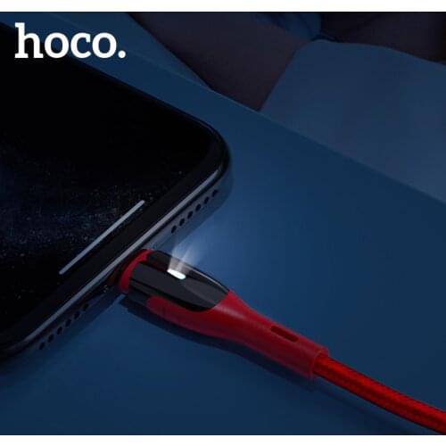 HOCO zinc alloy usb cable for iphone cable 11 Pro Max XR Xs Max X 8 7 ipad2 fast charging cables mobile phone charger