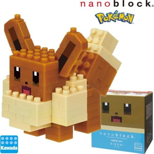 Nanoblock Pokemon Pikachu NBPM_041 QUEST EIEVUI 120pcs Anime Cartoon Diamond mini micro Block Building Blocks Bricks Toys Games