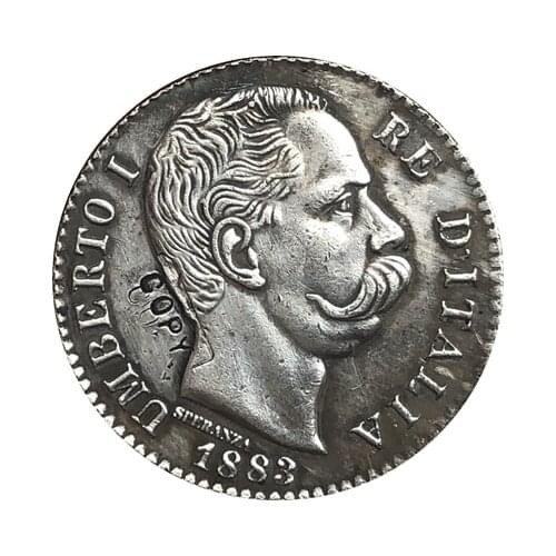 1883 Italy 1 lire COINS COPY