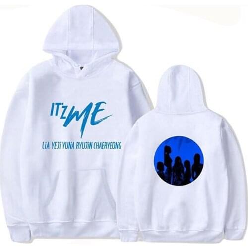 Kpop ITZY album IT'z ME pullover Hoodie sweatshirts Casual Cap Unisex Sweatshirt printing Tops