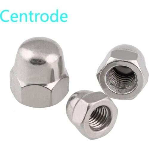 [M3M24]304 stainless steel cover nut American fine tooth reverse tooth screw cap round ball head cap nut. 10PCS