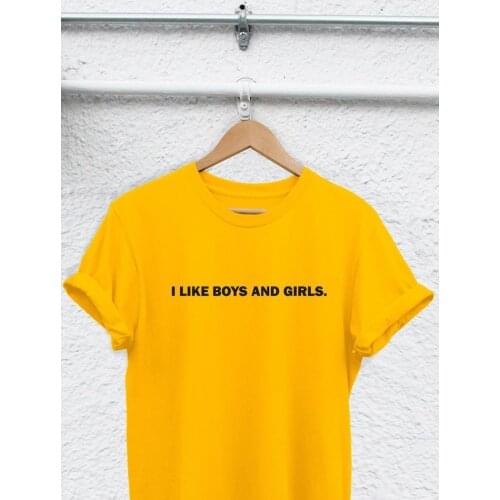 Skuggnas I Like Boys and Girls Fashion T-shirt Bisexual Shirt Bisex Shirt Gay af Shirt I'm So Gay t shirts I like girls gay tops