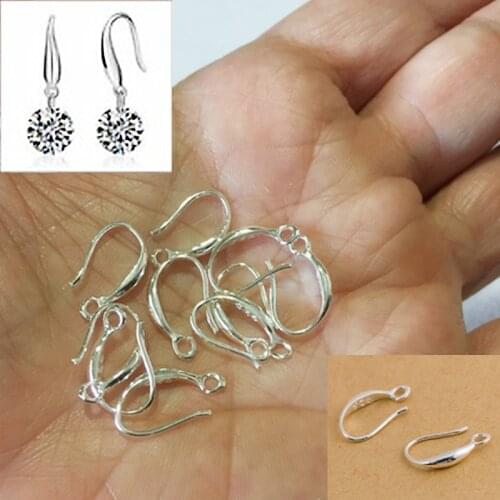 New LNRRABC 10 Pcs/lot 925 sterling silver ear hook anti-allergic ear hook earrings DIY jewelry accessories findings wholesale