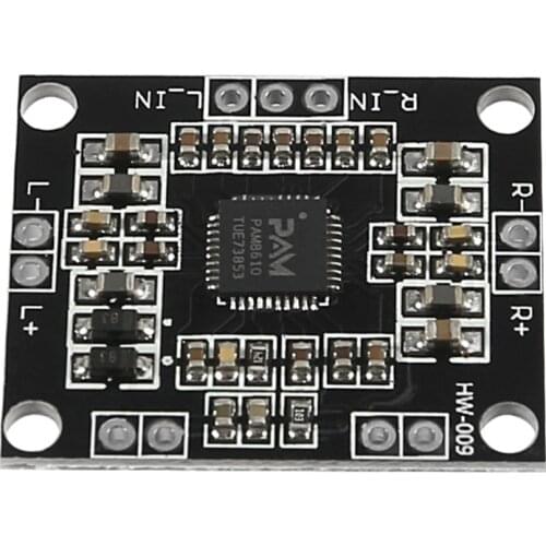 PAM8610 Digital Power Amplifier Boards 2 x15w Dual Channel Stereo Mini Class D Power Amplifier Board Miniature DC 6-12V