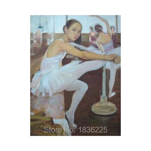 Hand painted wallpaper wall art chinese woman portrait oil painting ballerinas oil painting home decor wall decoration
