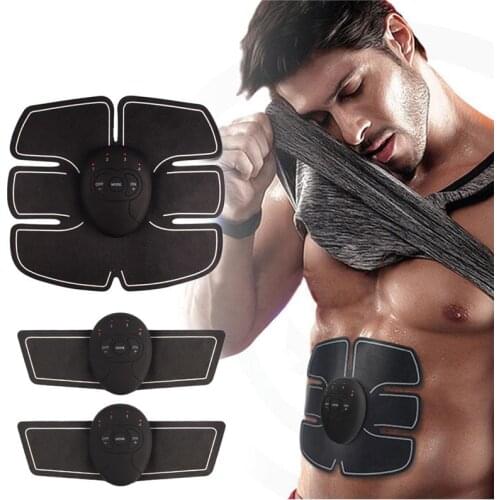 EMS Wireless Muscle Stimulator Trainer Smart Fitness Abdominal Training Electric Weight Loss Stickers Body Slimming Belt Unisex