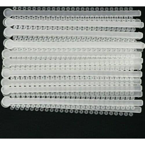 Dental Orthodontic Elastic Ligature Ties Bands Transparent Color Light Force Premium Quality