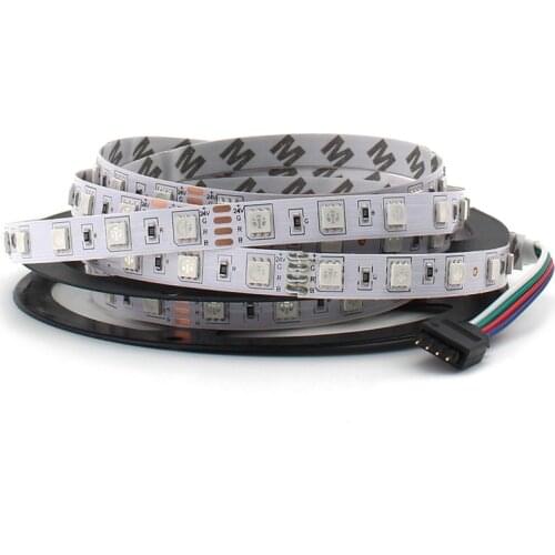 DC 5V 12V 24V 5050 RGB LED Strip Light Tape Diode 5M 60LED/M Waterproof TV Backlight RGB LED Strip 5V 12V 24V for Room Light