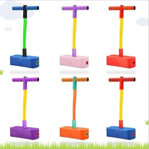Luminous Kids Physical Exercise Frog Jumper Foam Pogo Stick Kangaroo Jumping Shoes Outdoor Activities Sensory Toys Fun Games