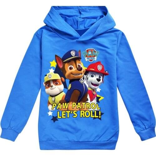 PAW PATROL Hoodies T shirt Baby Girls Toddler Boy Clothes Girls Long Sleeve Clothes Sweatshirt Children Hoodies Clothing Kids