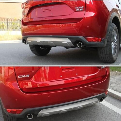 Stainless steel front and rear Bumper Protector Skid Plate cover fit for Mazda CX-5 cx5 2017--2019 Car styling