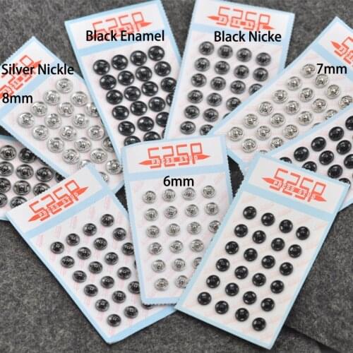 3 sizes 144sets/lot small metal brass 6/7/8mm sew on press snap button fasteners stud silver nickle, gun metal