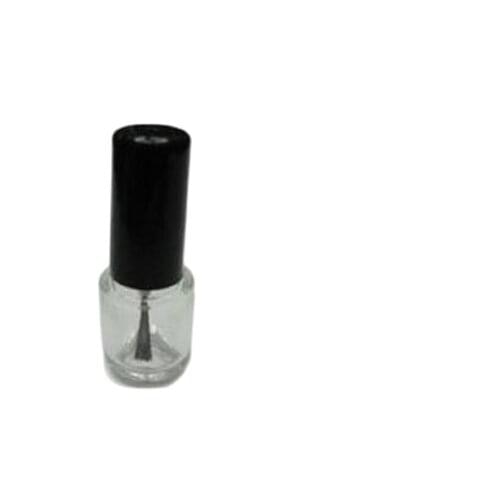 5ml glass bottle with black lid brush for nail polish /enamel/nail oil /art nail container, cosmetic packing brush bottle
