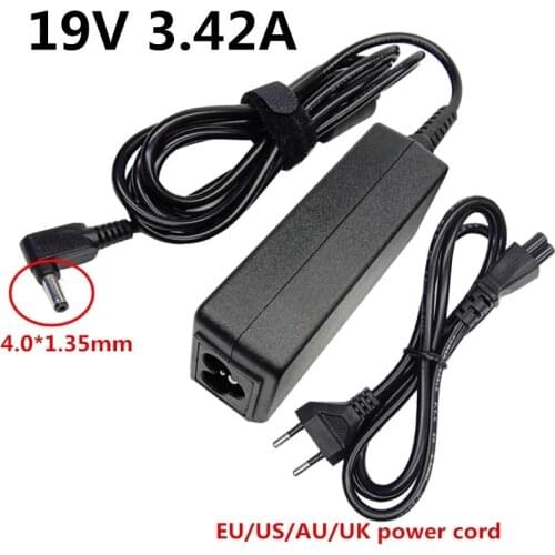 19V 3.42A 4.0*1.35 AC DC Adaptor Power Adapter Laptop Charger For Asus Zenbook UX32VD UX305CA Ux31a X201e Ux305f S200e ADP-65DW