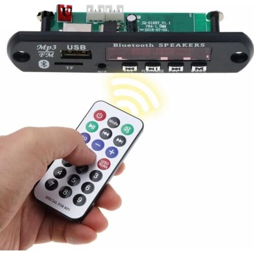 Wireless MP3 WMA Decoder Board Remote Control Player 12V Bluetooth 3.0 USB FM AUX TF Card Module Car Radio MP3 Speaker