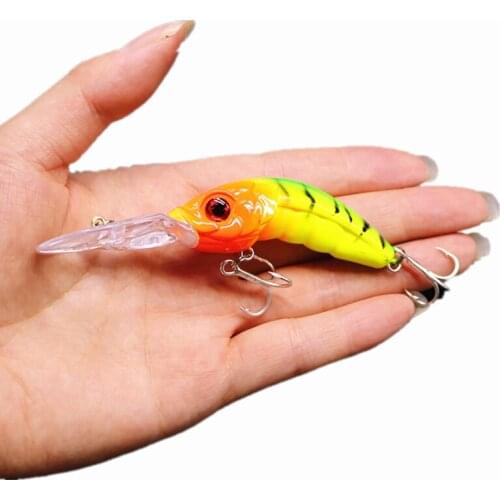 1Pcs 13.4g 100mm Minnow Fishing Lures Luya Fish Depth 0.5-3M Hard Artificial Bionic Baits For Fishing Tackle Lure Accessories