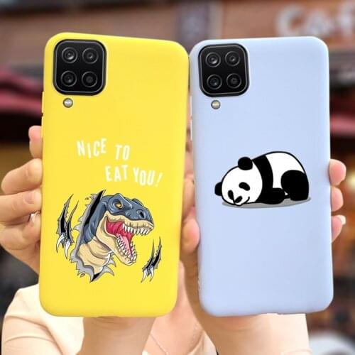 For Samsung Galaxy A12 Case M12 F12 Soft Silicone Cute Painted Cover For Samsung M12 M127F F 12 A12 M12 Phone Cases A125F Bumper
