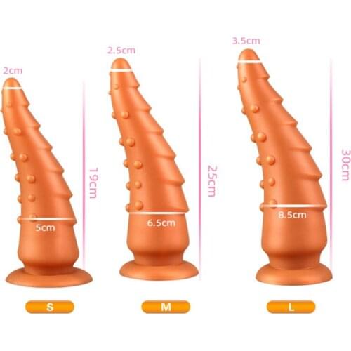 Octopus Dildo Anal Plug Soft Silicone Anal Butt Plug 19/25/30cm Long Buttplug Men Anus Suction Prostate Massage Tentacle Sex Toy