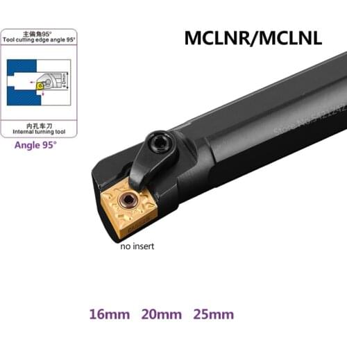 1pc S16Q-MCLNR12 S20R-MCLNR12 S25S-MCLNR12 CNC Cutting Tools MCLNR Lathe Bar Internal Turning Tool Holder CNMG Carbide Inserts
