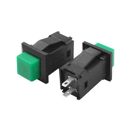 SPST ON/OFF Self Lock Latching Green Push Button Switch NO Normal Open
