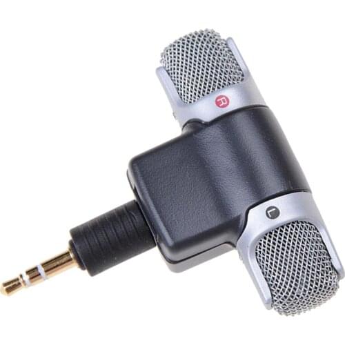 Mini 3.5mm Plug Stereo Microphone Electret Condenser Wireless Mic for Laptop
