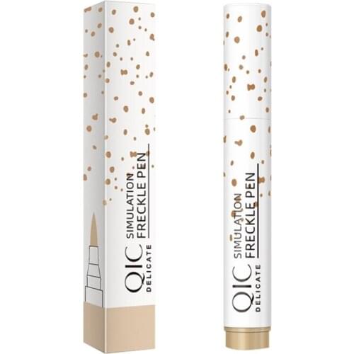 Natural Lifelike Freckle Pen Soft Brown Freckle Pen Eyeliner Waterproof Dot Spot Pen 2 Colors