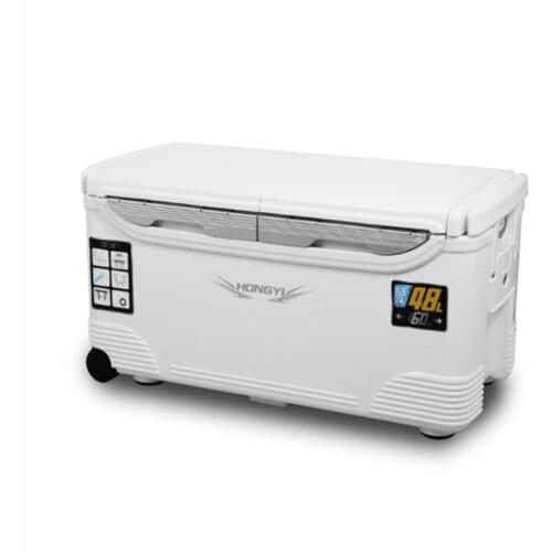 New thickening 48L vaccine box outdoor fishing sea fishing box premium cold car refrigerated box live bait box