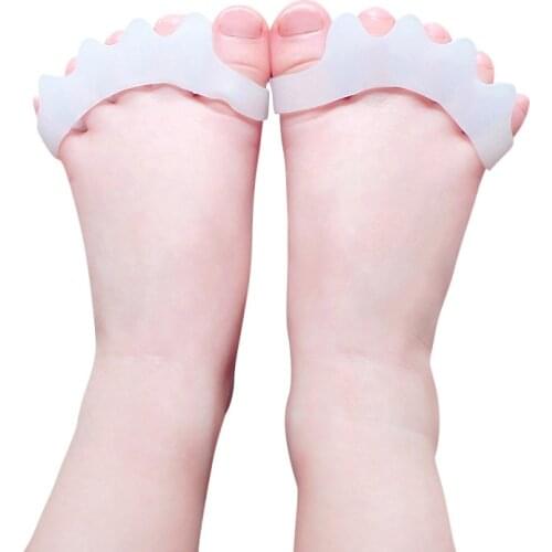 New Adult Children Protective Toes Separator Suitable Bunion Corrector Material Soft Gel Straightener Spacers Health Care Tools