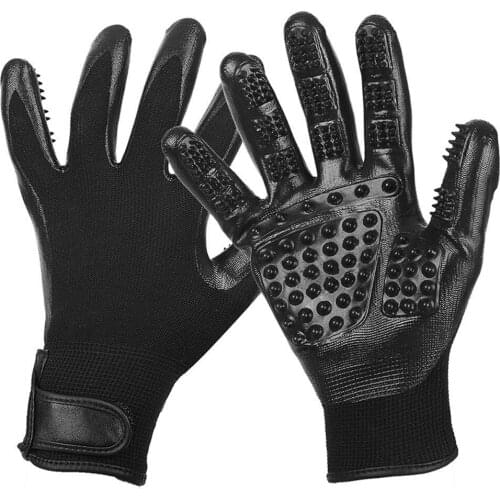 Pet Five-finger Rubber Gloves Comb Grooming Cleaning Floating Hair Cats Dogs Horses Floating Hair Bathing Massage Pets Glove