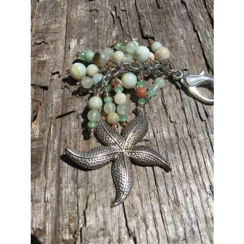 Beach Key Ring | Beach Purse Charm | Ocean Purse Charm | Tote Bag Clip