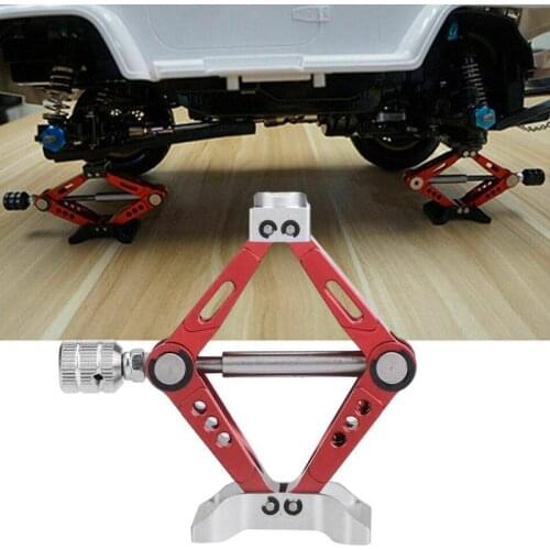 6Ton Aluminum Alloy Jack Stands Lift Jack Repairing Tool for 1/10 Axial SCX10 RC4WD D90 CC01 TF2 RC Model Car Accessories