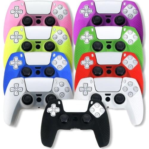 HOTHINK For Anti-slip Silicone Cover Skin Case for Play Station 5 PS5 Controller&Stick Grip Controller Skin Protection Case