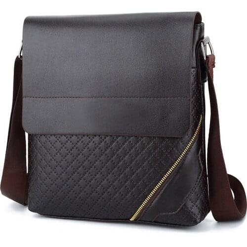 Men Bags Shoulder Bags for Male Messenger Bags Fashion Crossbody Bags Pu Leather Handbags Casual Bags Luxury Diamond Lattice Bag