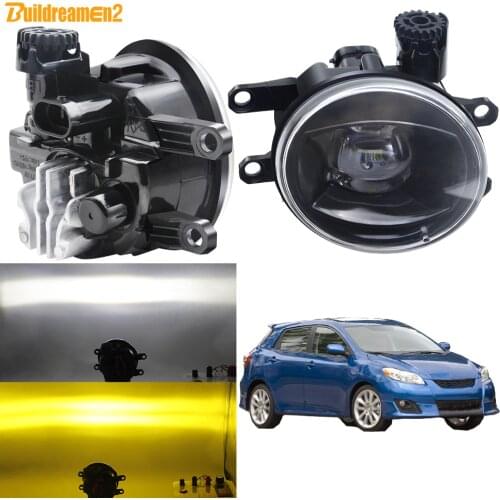 LED Fog Light Assembly 30W 8000LM Car Front Bumper Lens Fog Lamp DRL Daytime Running Light 12V For Toyota Matrix 2008-2013