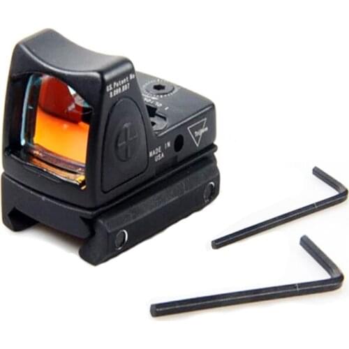 Tactical RMR Adjustable Red Dot Laser Sight Scope With Protect Rubber Cover Reflex Sight Scope Fit 20mm Weaver For Airsoft