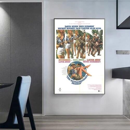 V0302 The Extraordinary Seaman Vintage Classic Movie Wall Silk Cloth HD Poster Art Home Decoration Gift