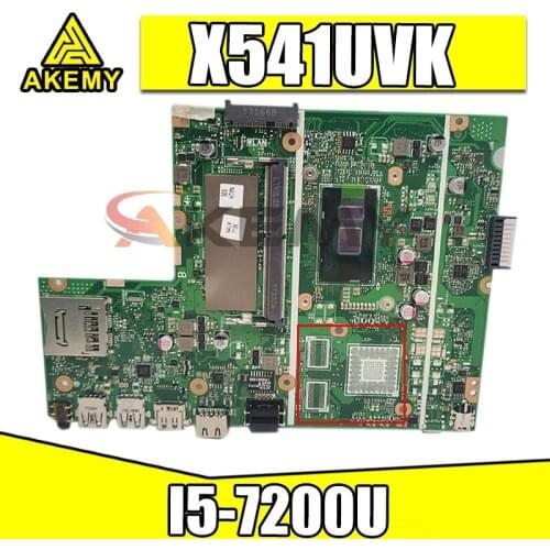 X541UVK original mainboard for ASUS X541UJ X541UV X541U X541UAK with I5-7200U Laptop motherboard