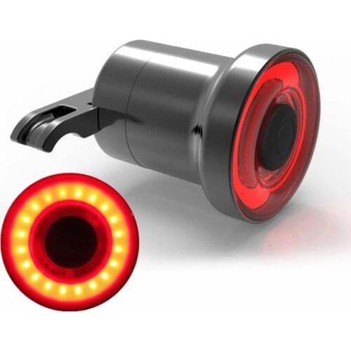 XLITE100 Bicycle Taillight LED Bike Tail Light IPX6 Waterproof Cycling Rear Lamp USB Rechargeable Auto Brake Sensing Flash Light