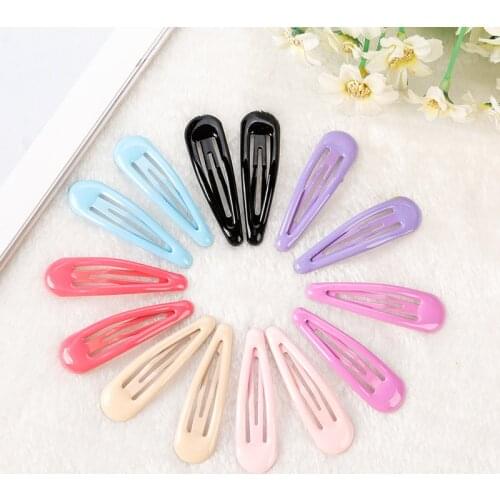 5Pcs 48mm Snap Hair Clips for Hair Clip Pins BB Hairpin Color Metal Barrettes for Baby Children Women Girl Styling Accessories