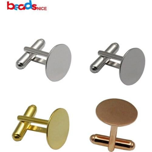 Beadsnice new 925 silver French Cuff links Backs of cuff link accessories with a glue pad cufflinks 925 for mens ID 29707