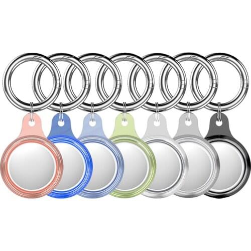 For Apple Airtags Smart Tracker Protective Cover Anti-Scratch Device Keychain Protective Sleeve Shell Protector Cases For Airtag