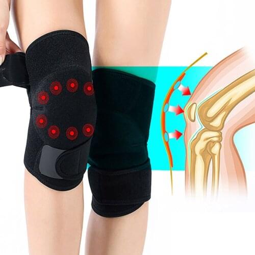 Woman Lady Unisex New Self Heating Tourmaline Knee Pad Magnetic Therapy Support Belt Brace Health Fitness Dropship#0409
